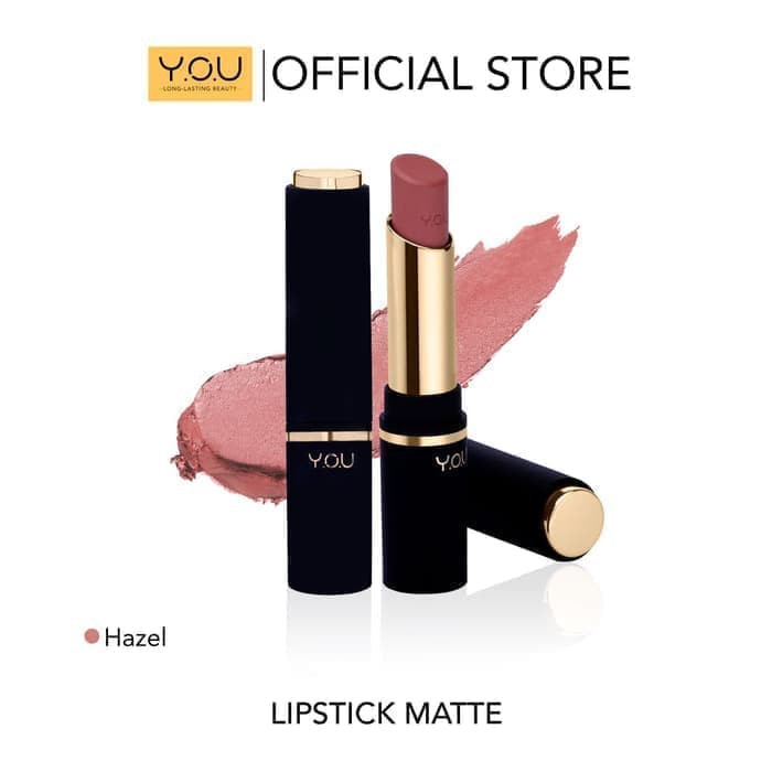 You Lipstick Matte 02 Hazel Bpom Original Shopee Indonesia Lipstik you matte hazel