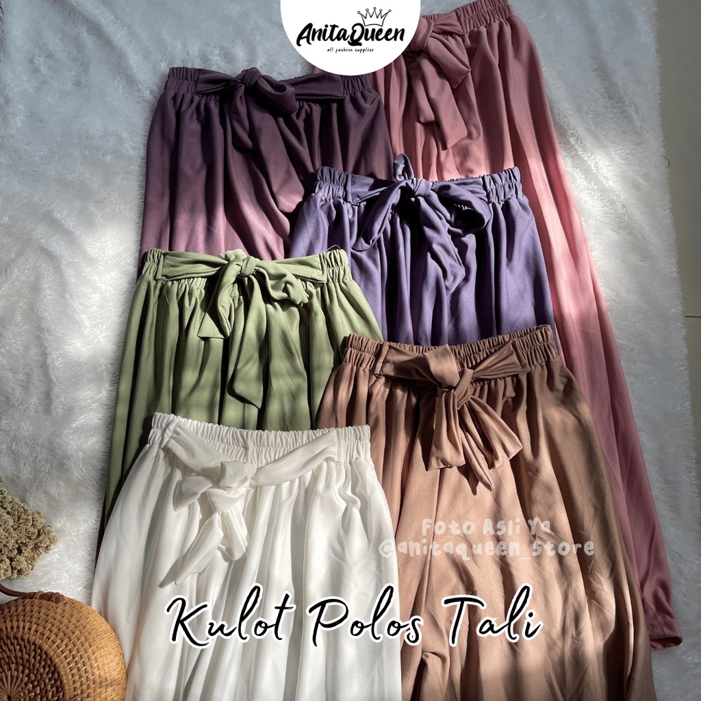 DAILY KULOT/ UMBRELLA KULOT / CELANA PANJANG WANITA / BIGSIZE PANT KULOT POLOS VIRAL-3