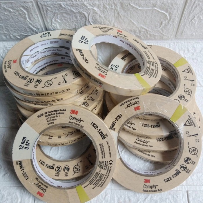 

Gilaa!!! 3M Comply Steam Indicator Tape 1322 12Mm X 55Mtr 0,47" 3M Iso 141110 Diskon
