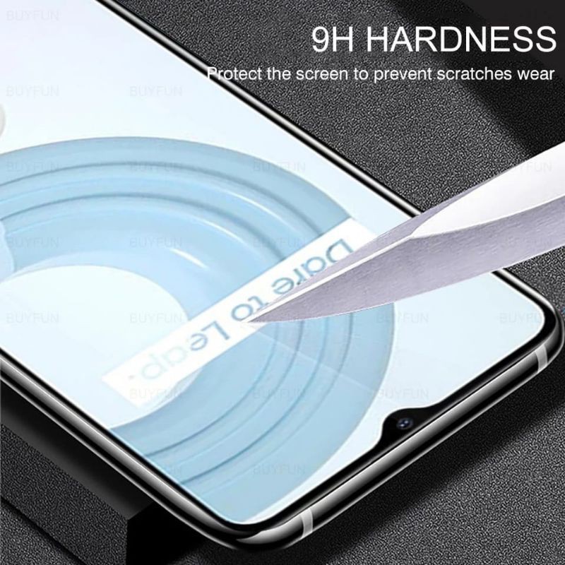 Realme C11 C12 C15 C20 C21 C25 Narzo 30A Tempered Glass Full Cover Anti Gores Kaca Screen Guard