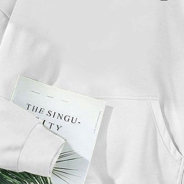 The Shiny Stars Hoodie Wanita Korean Style-putih