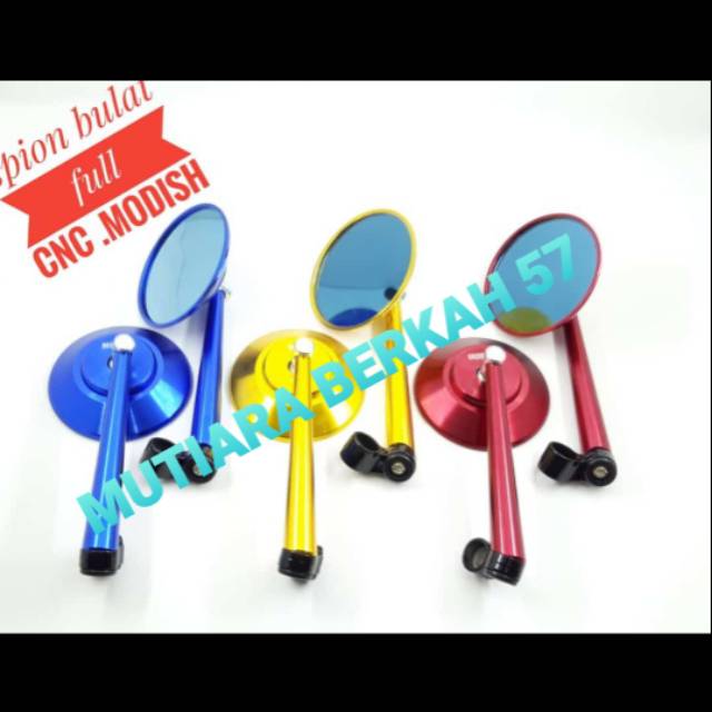 Variasi Spion Bulat Rizoma Replika W175 Vespa Universal Motor Termurah