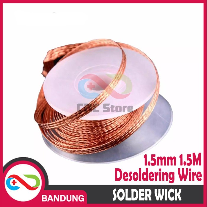 SOLDER WICK 1.5mm DESOLDERING WIRE PEMBERSIH TIMAH SOLDER 1.5mm 1.5M