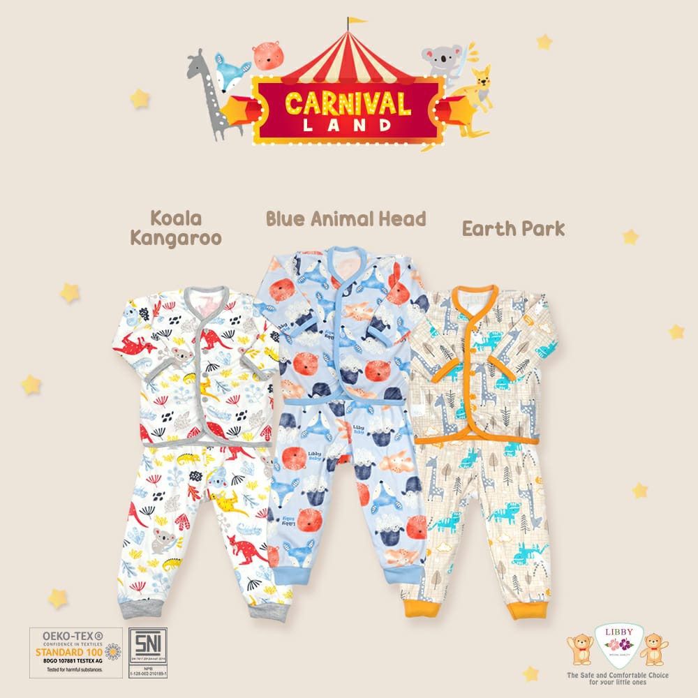 Libby 3 setelan panjang