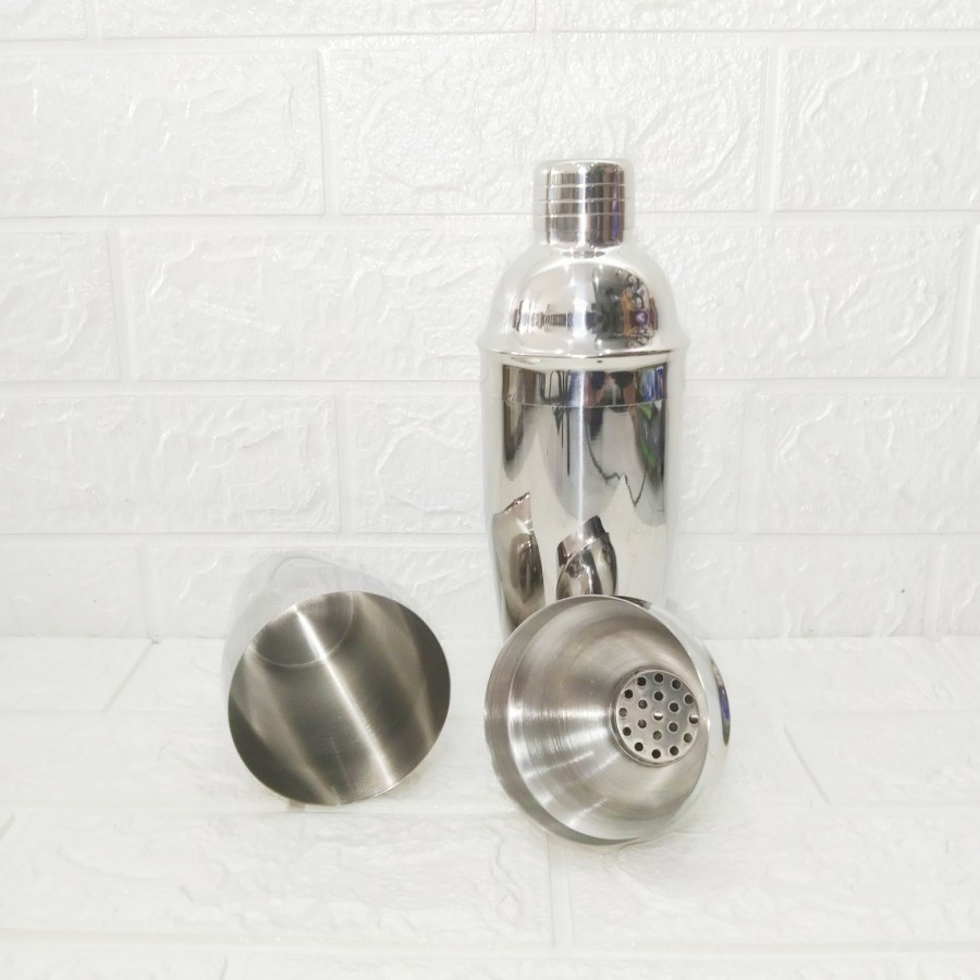 Shaker Stainless Kocokan Minum Cocktail Shaker Stainless Gelas Barista