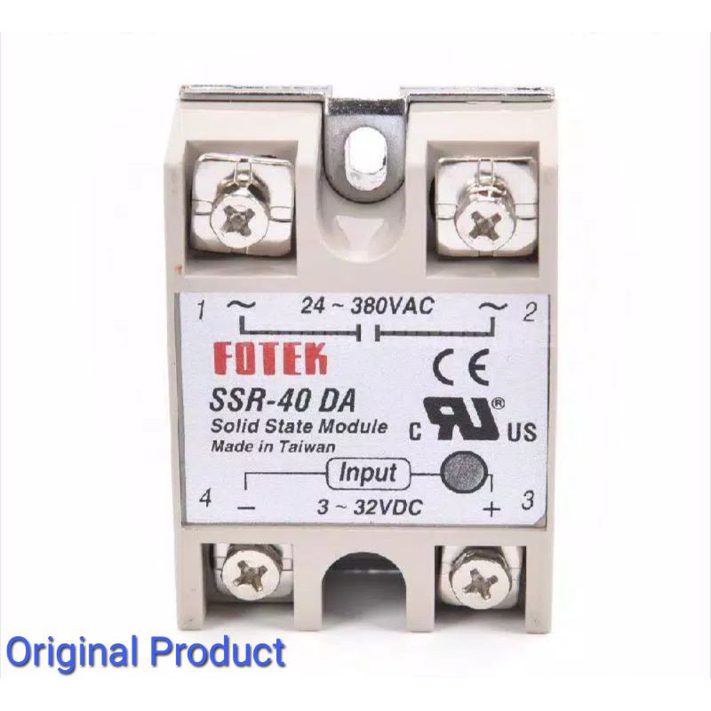 Relay Solid State Relay SSR40DA 40A 3 sampai 32VDC &amp; 24 sampai 380VAC