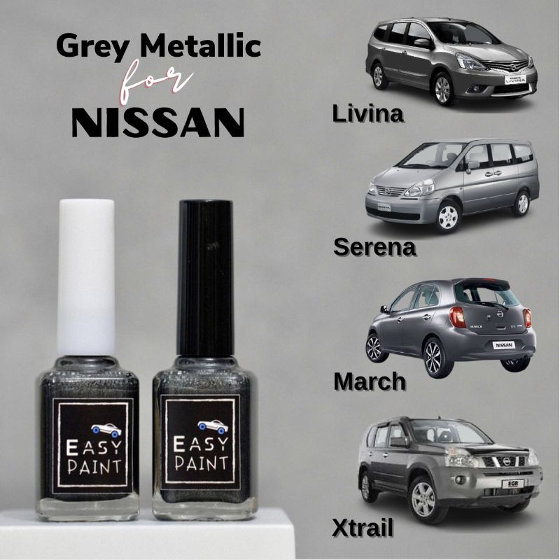 Cat Oles Penghilang Baret Mobil Grey Metallic - Nissan Livina, Serena, March, Xtrail