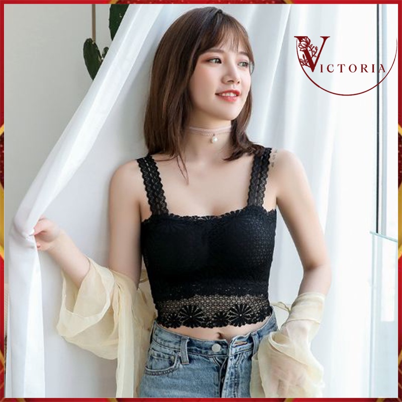 Victoria Bra Tanktop fashion wanita tanpa kawat bh pakaian dalam wanita 1052