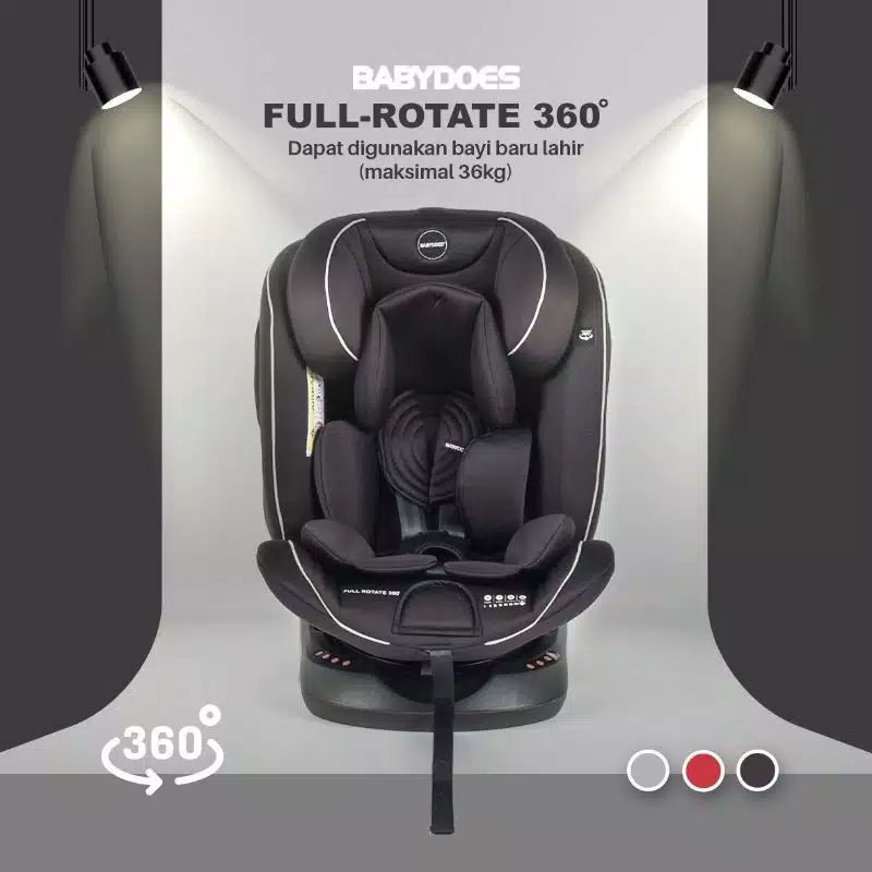 Babydoes car seat full rotate 360 / kursi mobil baby does