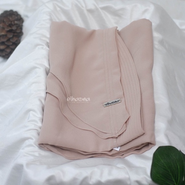 Hijab Instan XL Jumbo Hijab Ceruty 2 Layer Jilbab Instan  By Elhasna-COKSU
