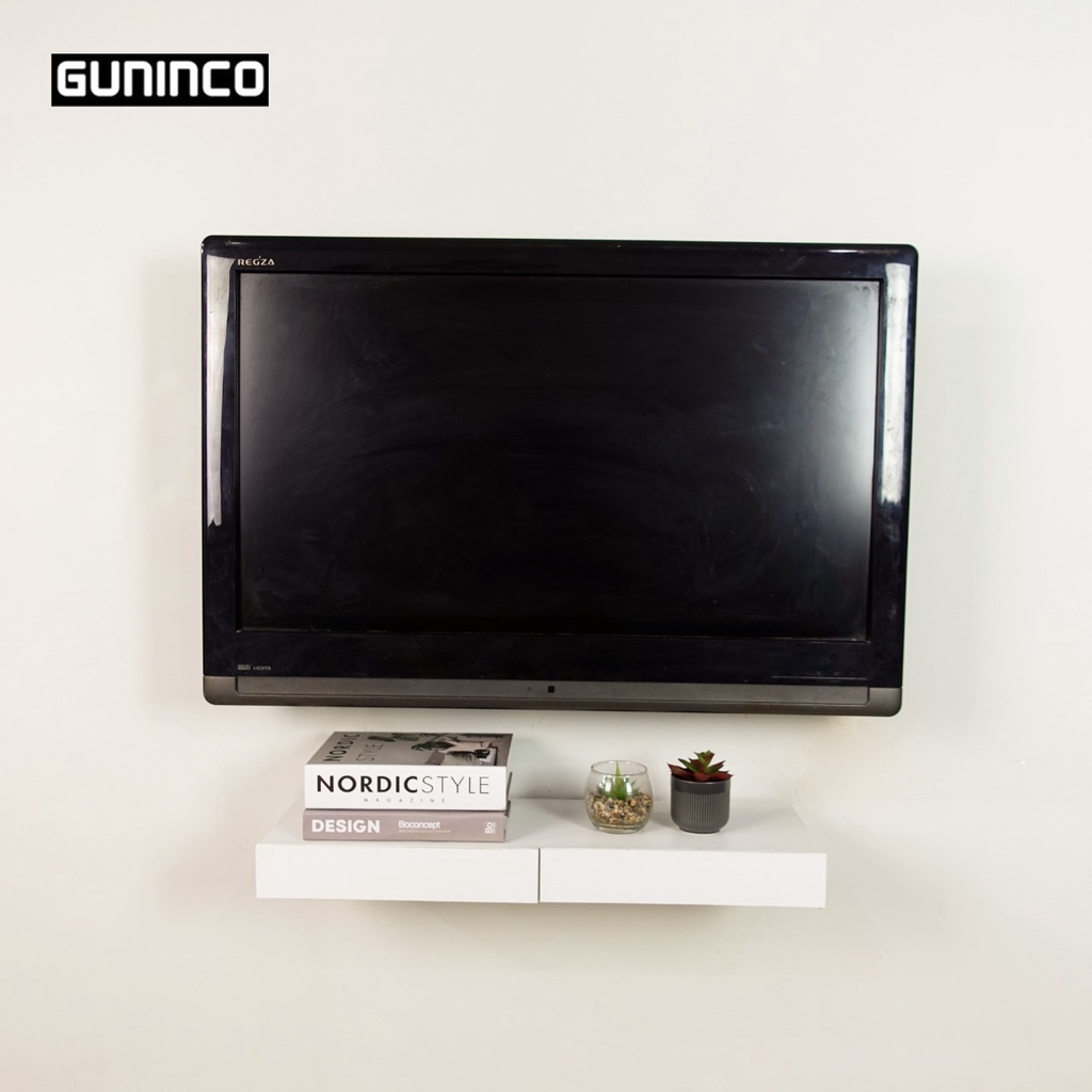 FLOATING SHELF  LACI 60x20 AMBALAN Melayang Rak Buku Minimalis Dinding