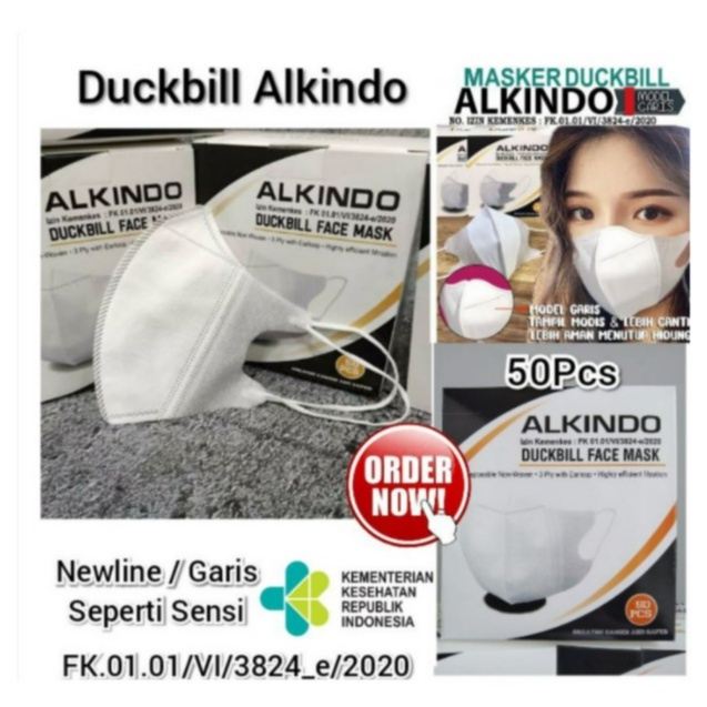 LITTLE MOLLY | Duckbill Soft Color Premium isi 50Pcs / Masker 3D Luxury Disposable / Masker Duckbill