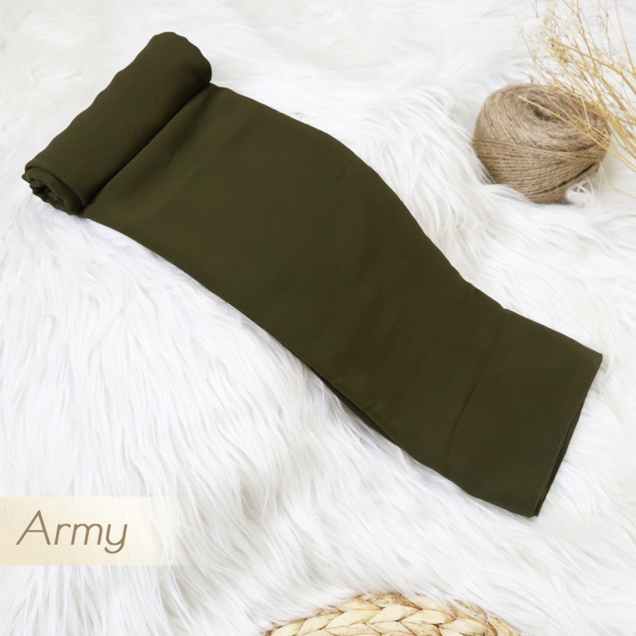 Pasmina Instant Malay Kerudung Pastan Melayu Pasmina Turki Hijab Instan Melayu Pashmina Malaysia Ceruty Babydol-Army