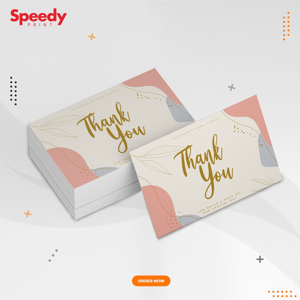 Thank You Card Custom / Thanks Card / Kartu Ucapan Pernikahan
