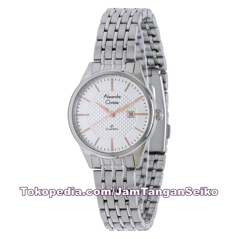 Jam Tangan Wanita Alexandre Christie AC 8453 LD BSSSL Stainless Steel