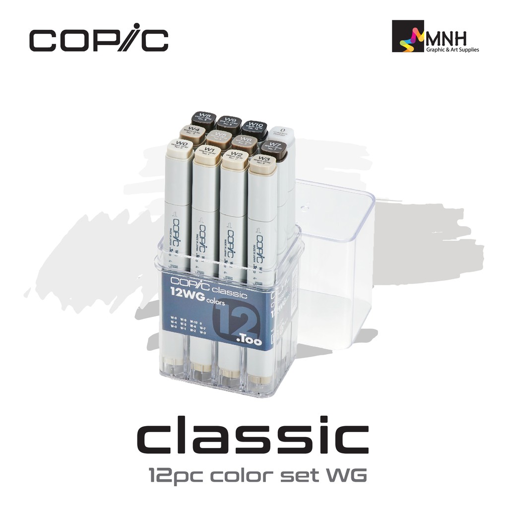 

Copic Marker Set 12 Pcs Warm Gray