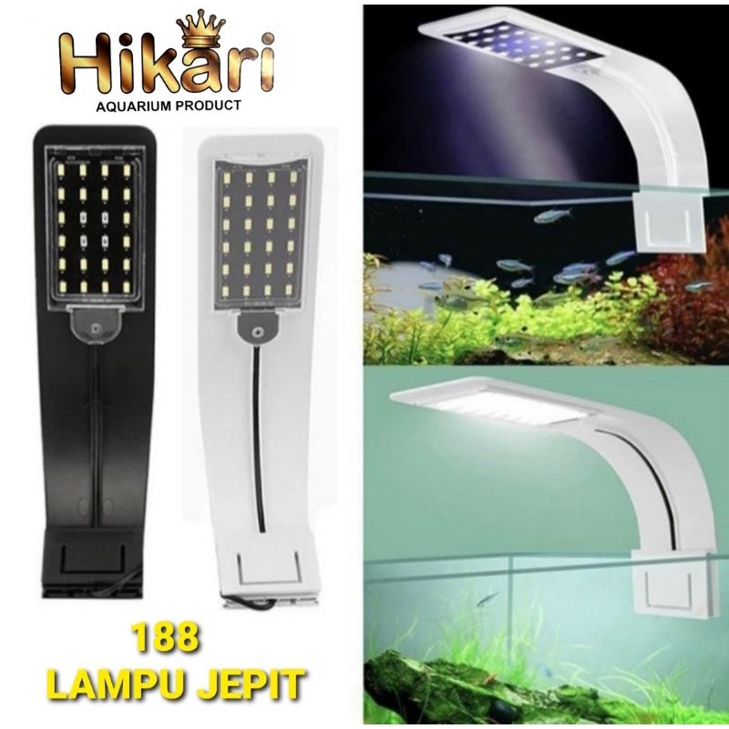 HIKARI HK ACL 188 3X GANTI WARNA LAMPU JEPIT AQUARIUM AQUASCAPE