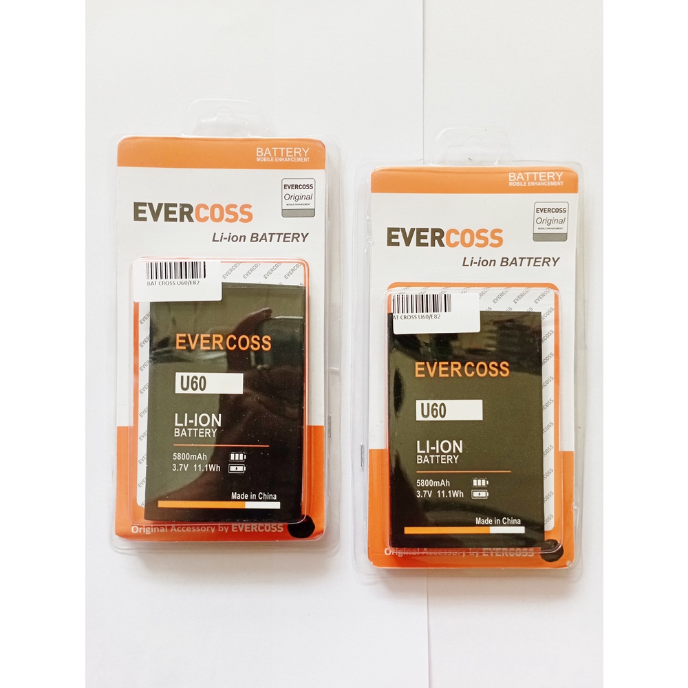 Baterai Handphone Evercoss U60 Double Power Evercoss Batre HP Evercoss U60 Battery Cross U60