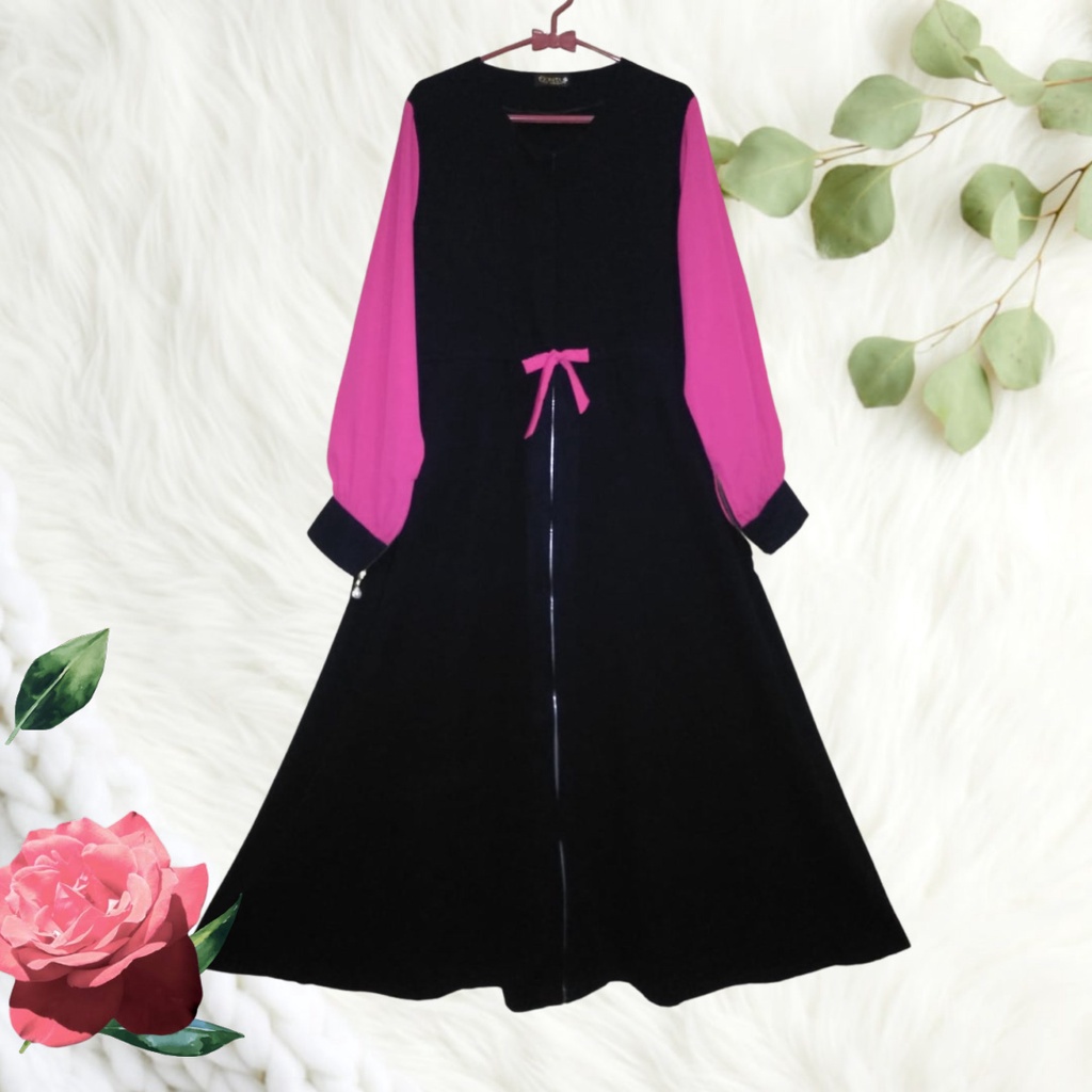 Jubah Akhwat Manset Warna Campur By Qonita Collection