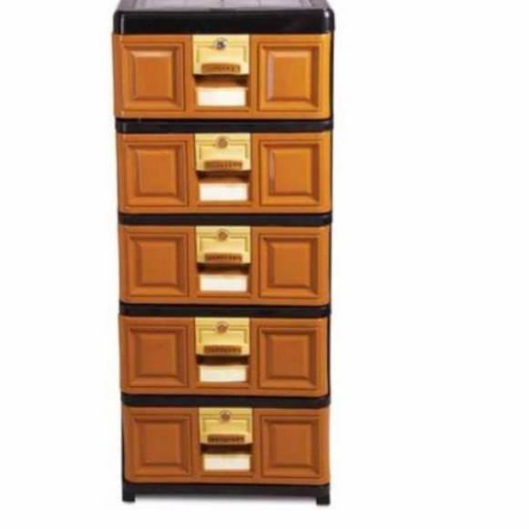 Top Produk Lemari plastik laci plastik lemari pakaian susun 5 napolly + kunci