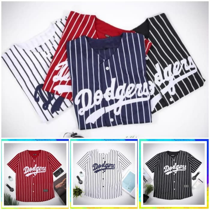 Baju Kaos Jersey Baseball Yankees NY Brooklyn Dodgers