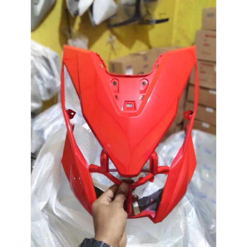 TAMENG DEPAN BEAT ECO FI NEW ESP ISS  MERAH PANEL TAMENG LAMPU DEPAN  BEAT