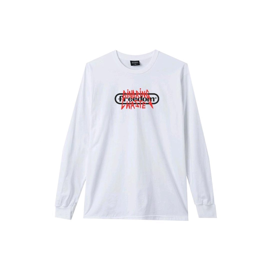 FRDM Streetwear Longsleeve Wasted | White (Freedom X Gindring Waste)