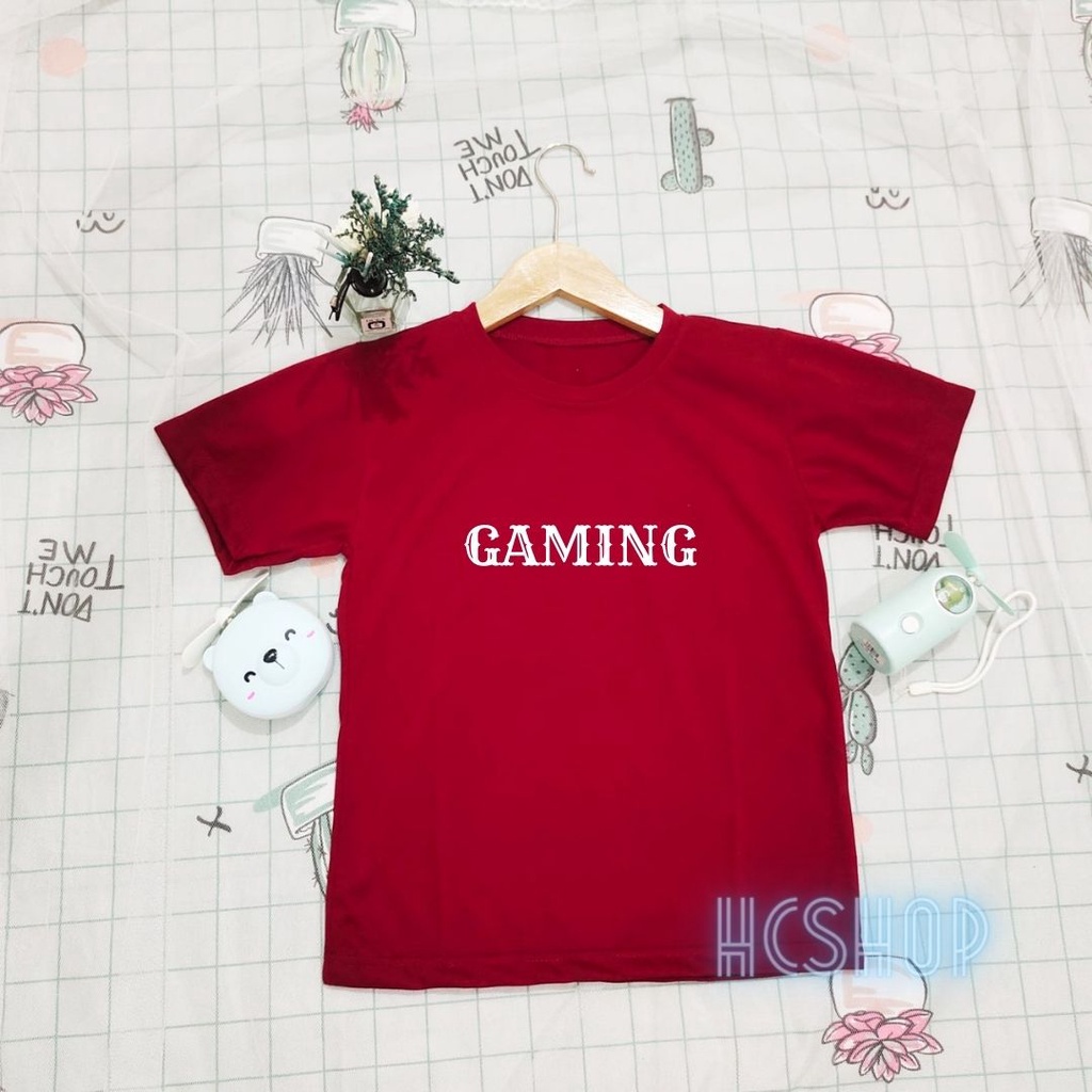 Kaos Anak Laki Laki Baju Anak Perempuan Gaming Usia 2-16 Tahun Unisex Cowok Cewek