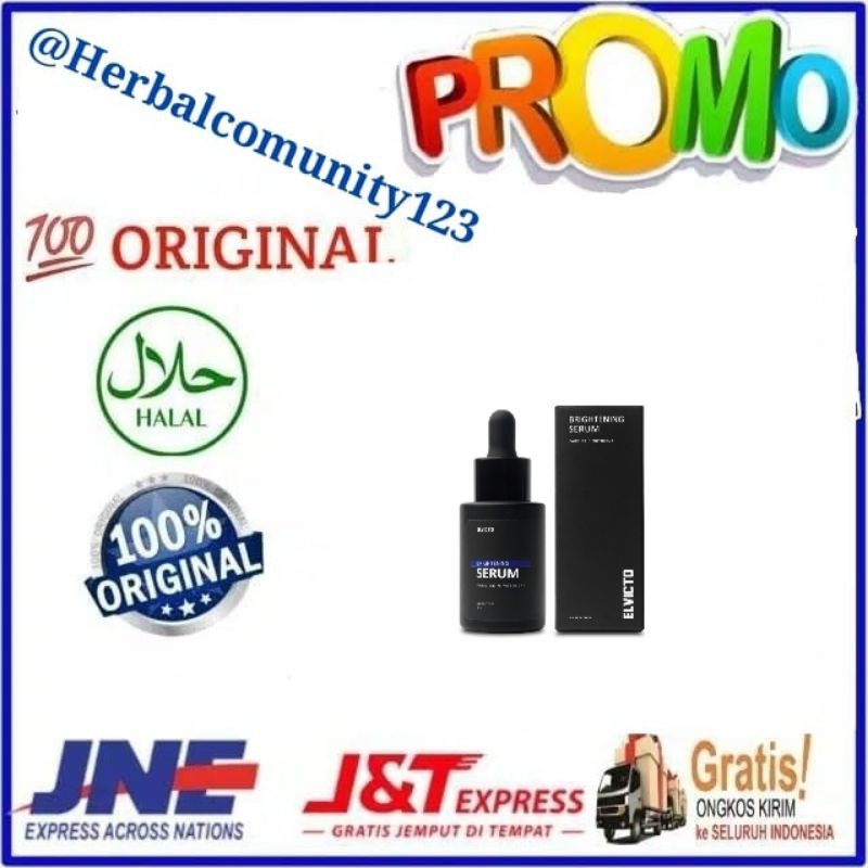 Elvicto New Brightening Serum, Serum Elvicto BPOM HALAL ORIGINAL