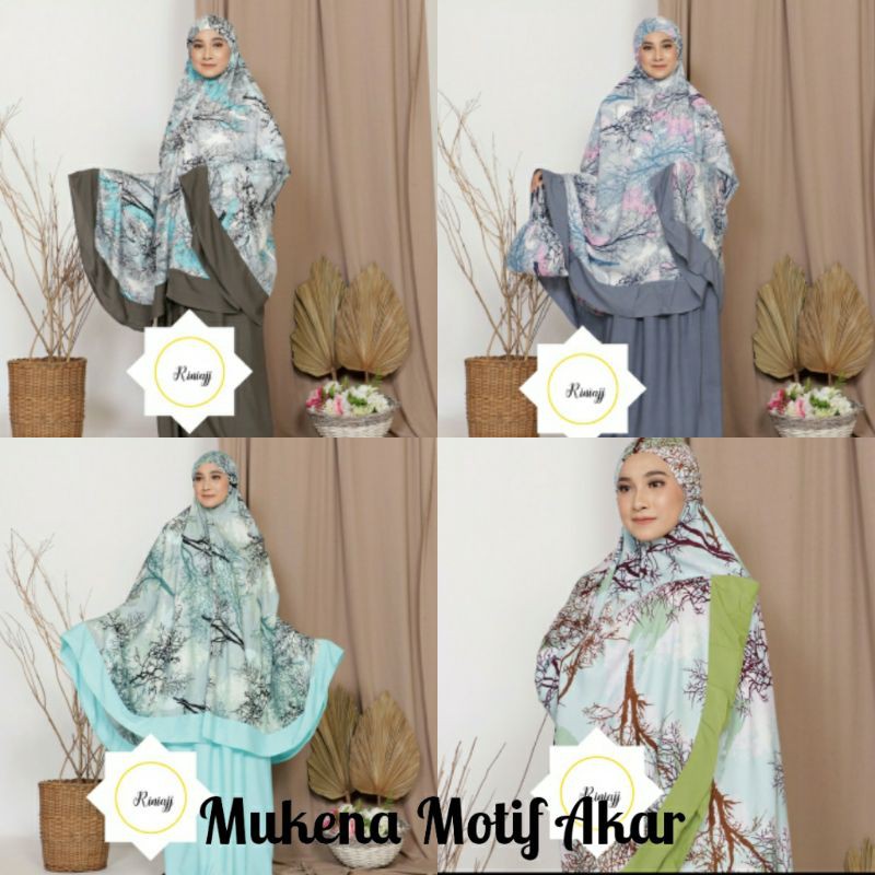 MUKENA BALI SUPER JUMBO MOTIF AKAR