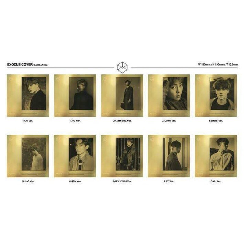 Album Exo Exodus Fullset/Only Xiumin, Suho, Lay, Baekhyun, Chen, Chanyeol, Kyungsoo, Kai, Sehun