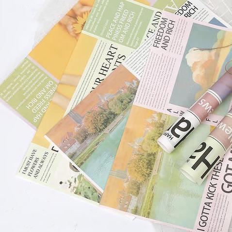 

Best Product!!! Craft Newspaper Riverside Pack 52X58 Cm - Kertas Bunga Wrapping Paper - Paling Diminati