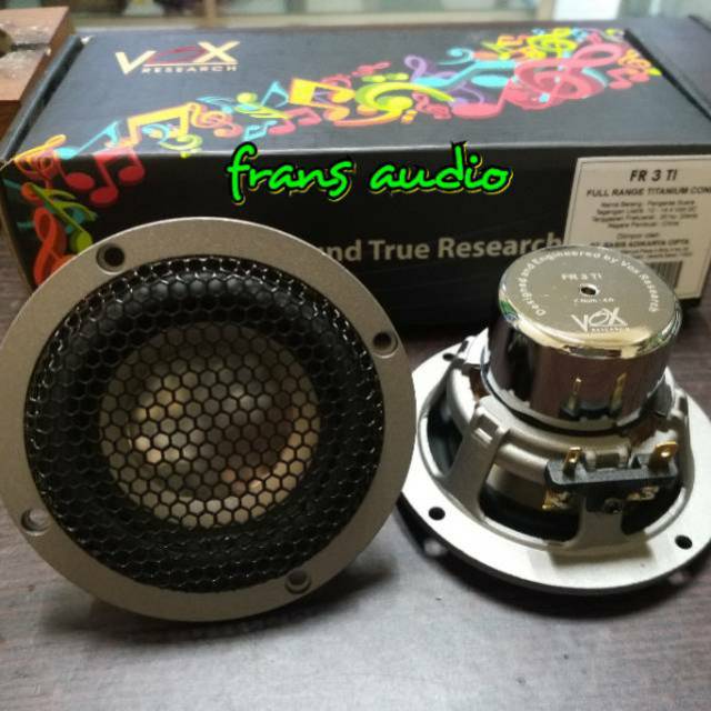 Speaker Midrange Vox research FR3 TI   vox FR3TI speker fullrange titanium Vox titanium Mid range