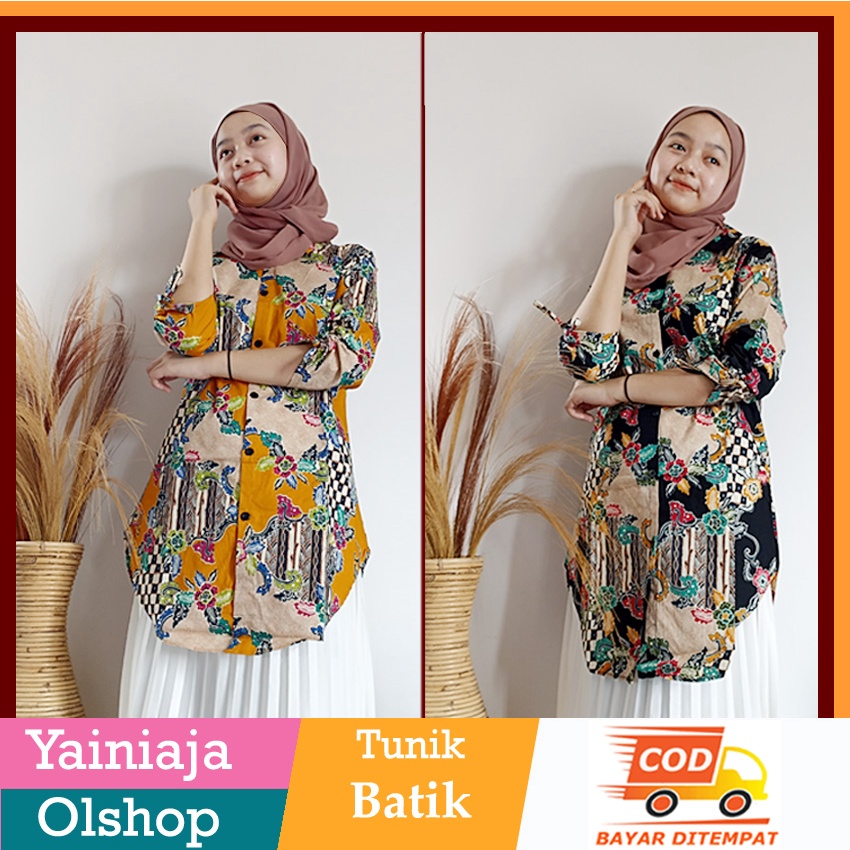 Tunik Batik Flowtur Tunik Batik Kekinian