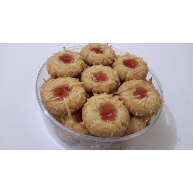 

Kue Kering Strawberry Cheese Thumbprint Cookies