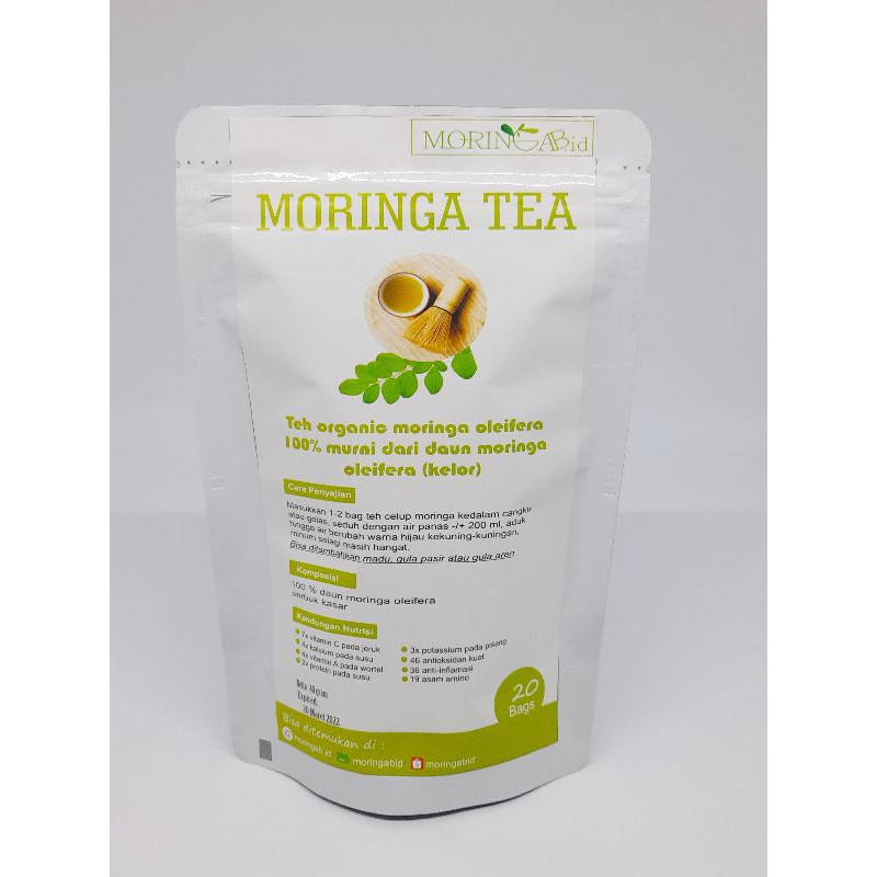 

Teh Organik Moringa Daun Kelor isi 20 kantong