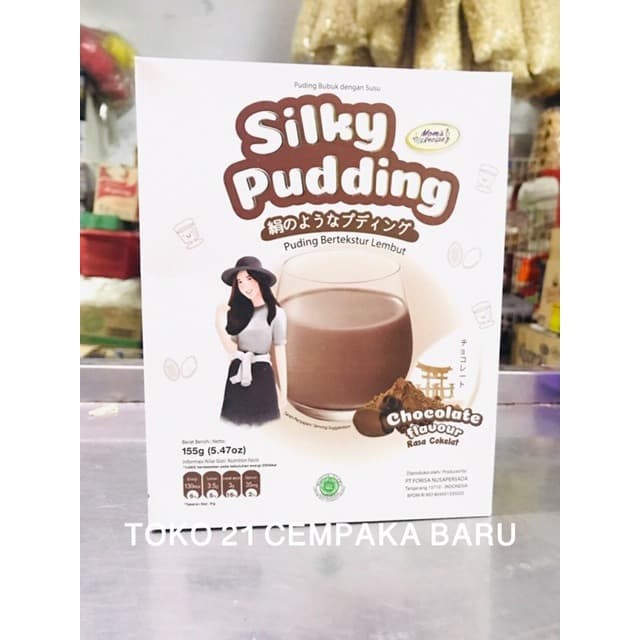 

Silky Pudding Rasa CHOCOLATE Flavour Box 155 gram | Agar Agar Silky Puding Coklat Cokelat Murah 155g