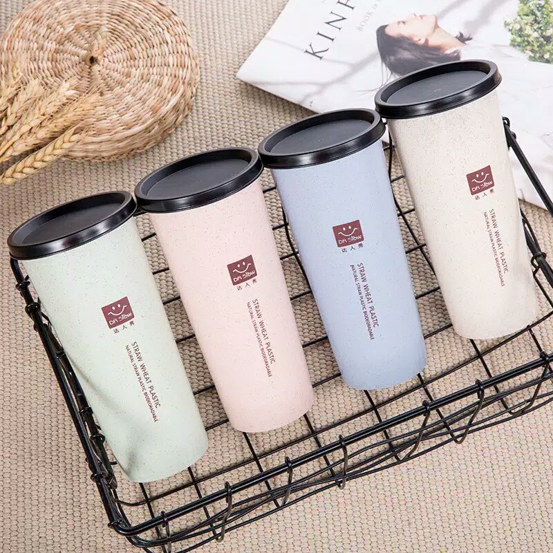 (NEW) Tumbler Gelas Botol Minum Wheatstraw Jerami 500ML