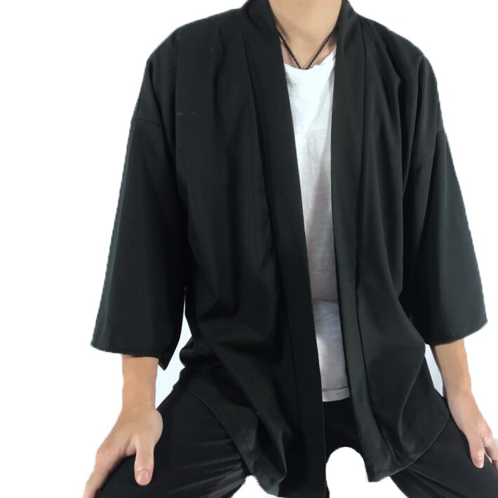 Cardigan Pria Polos Japanese Style Kimono Pria Polos | Shopee Indonesia