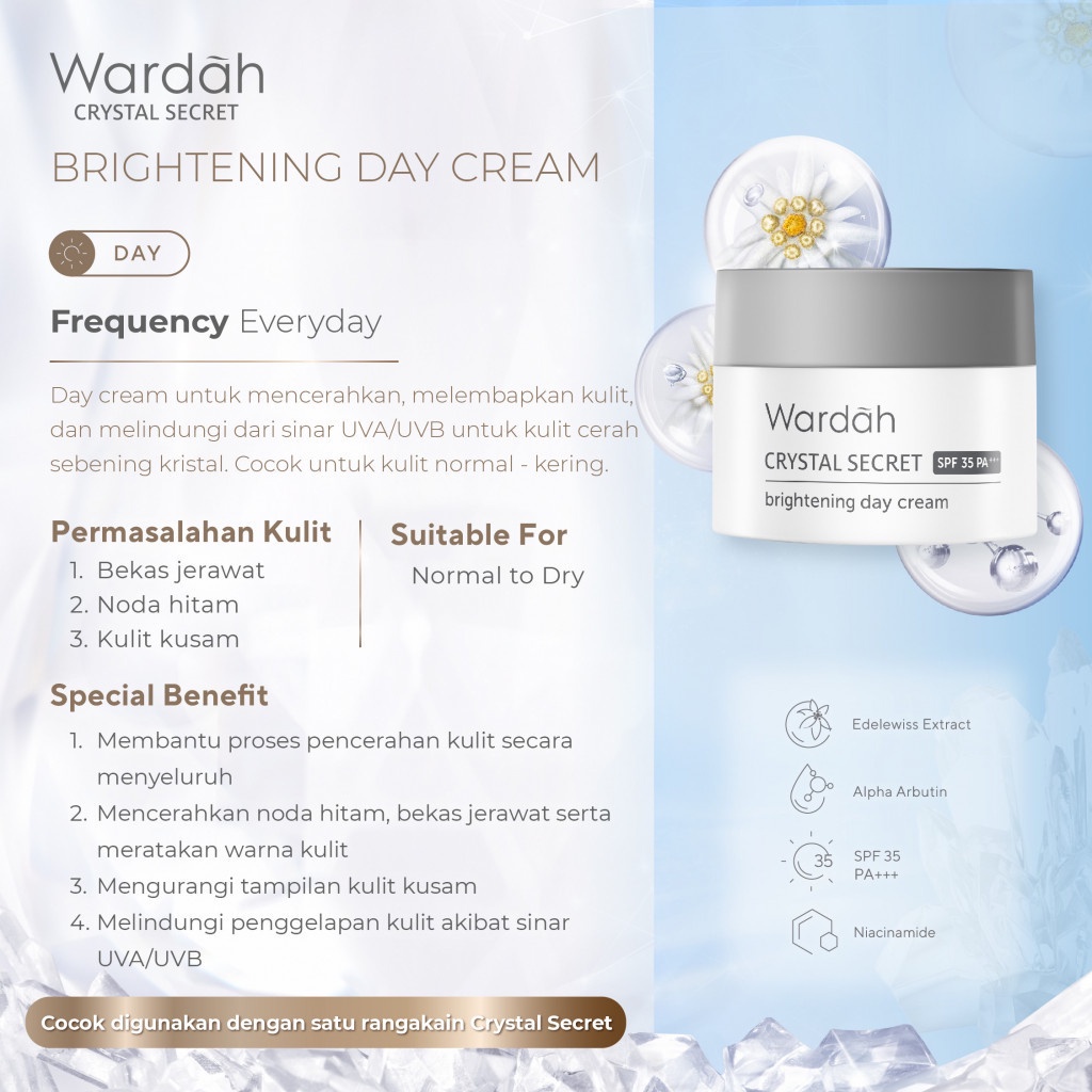 WARDAH Crystal Secret Brightening Day Cream 9 ml