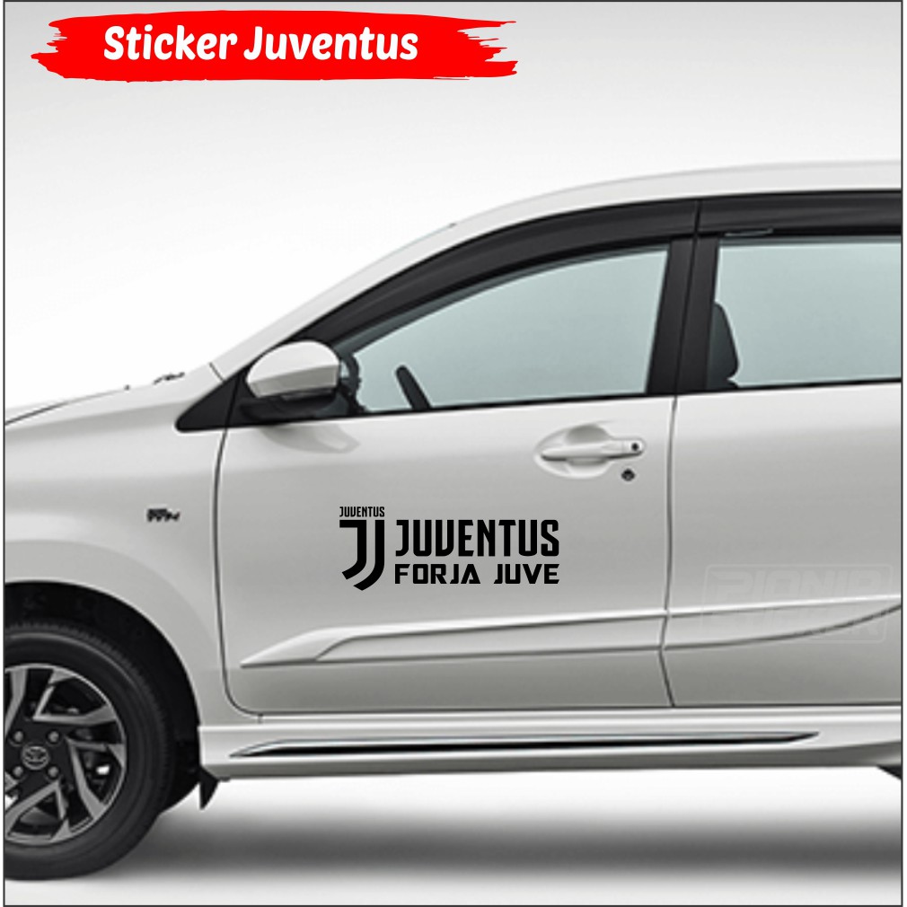 Stiker Mobil Logo Baru Juventus Forza Juve Cutting Sticker Mobil Logo New Juventus Forza Juve