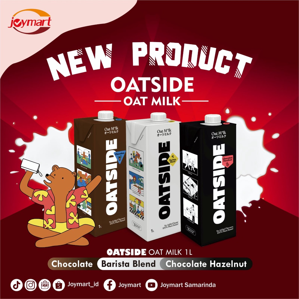 

OATSIDE OAT MILK BARISTA BLEND//CHOCOLATE//CHOCO HAZEL 1000 ML