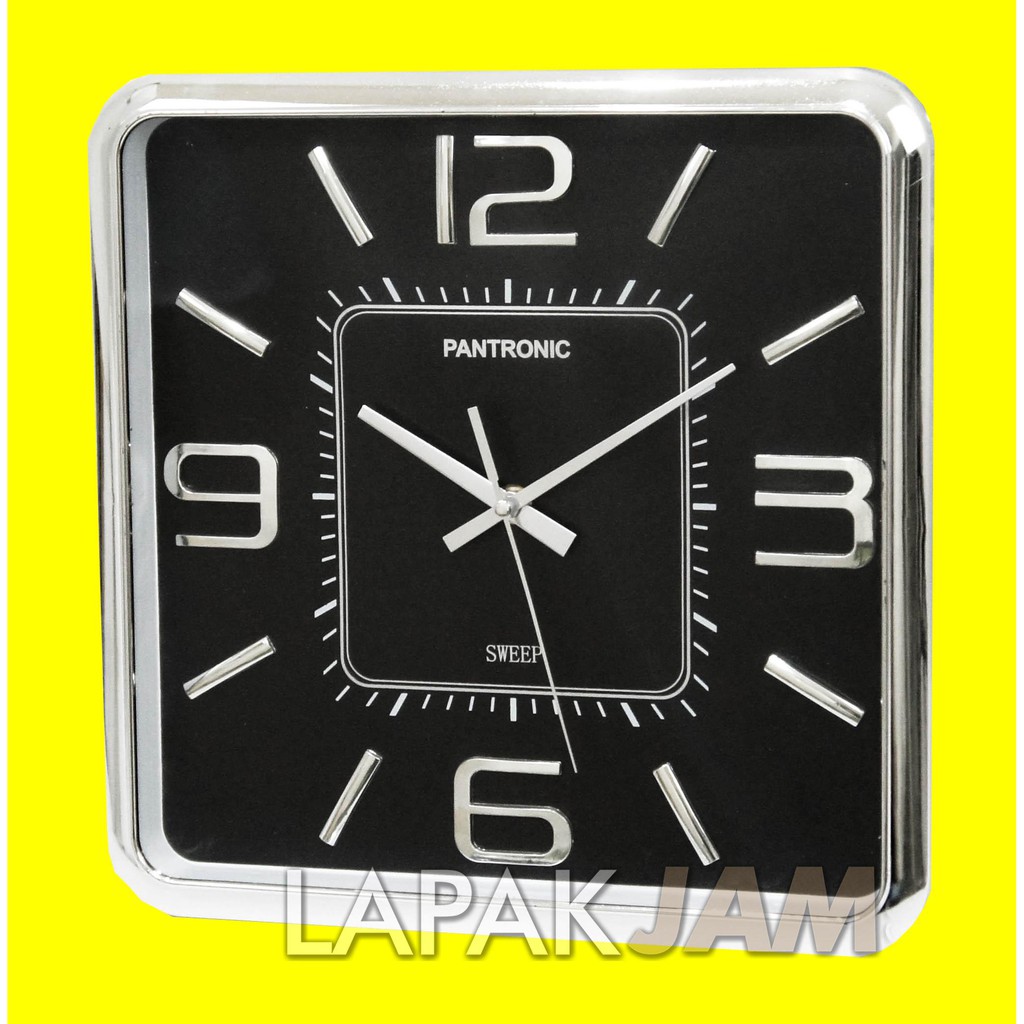 Jam Dinding Unik Dekorasi Rumah Minimalis Wall Clock Sweep Movement PANTRONIC 5733