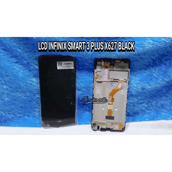 LCD TOUCHSCREEN INFINIX SMART 3 PLUS X627 FULLSET FRAME BLACK