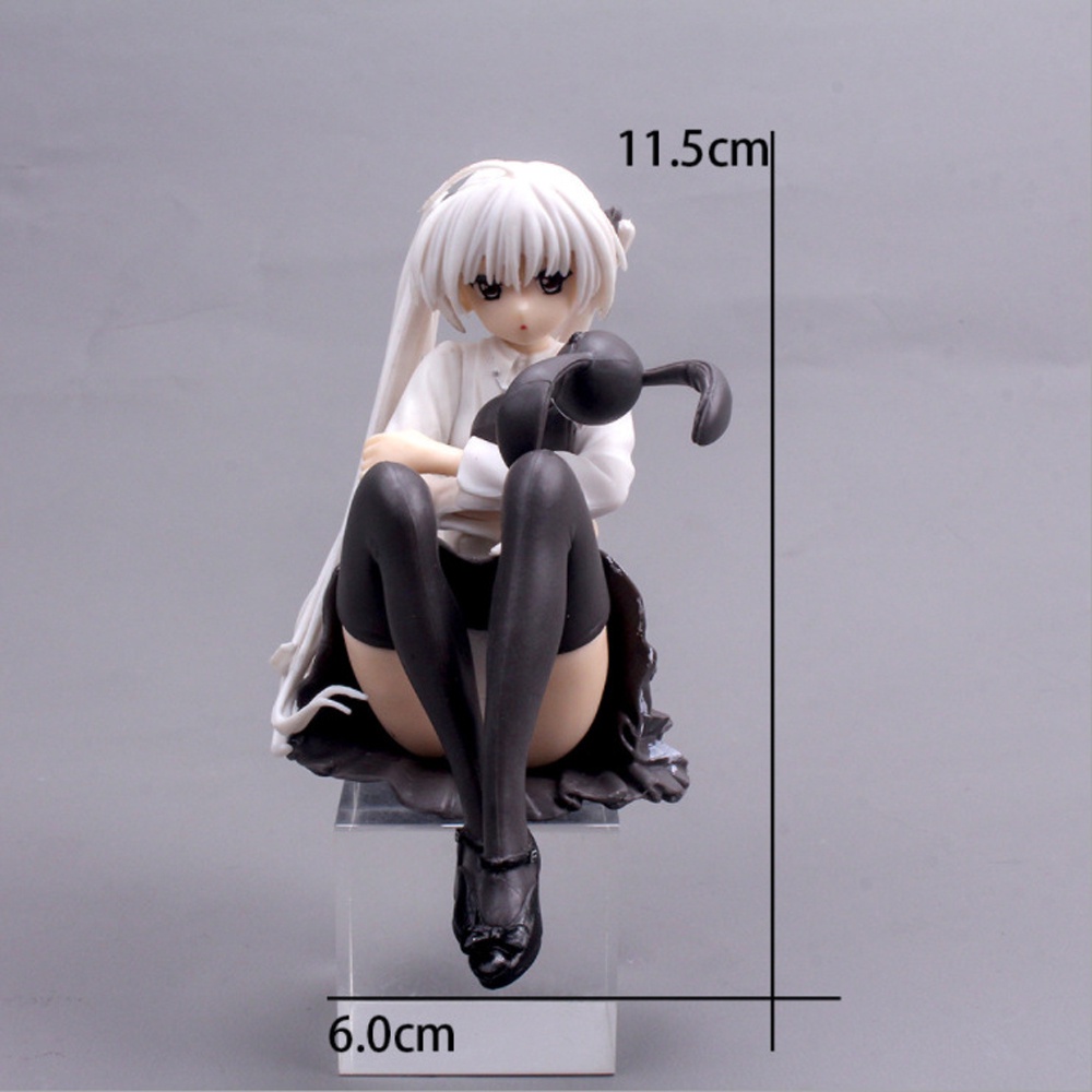 Lanfy Action Figure Anime Kasugano Kimono Yosuga No Sora Girl 11.5cm Bahan Pvc Untuk Dekorasi Kue