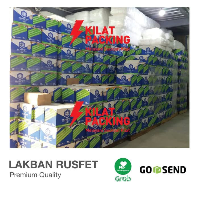 

Murah Lakban Rusfet Bening Premium Quality 48 mm x 90 yard 1 Dus Elegan