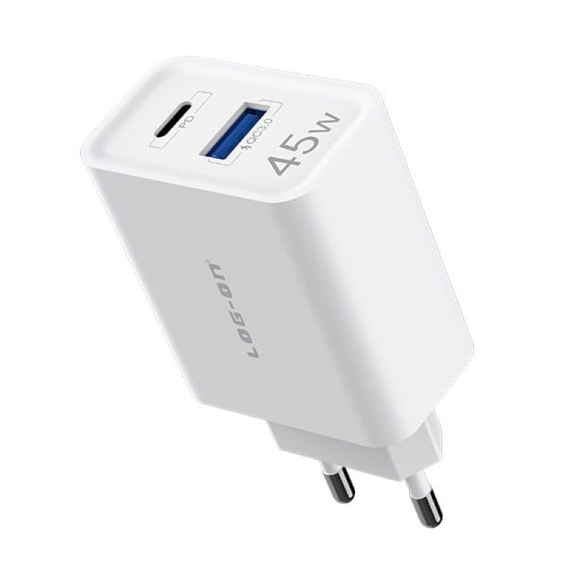 BATOK CHARGER LOG ON LO-CPD600 / GPRO II PD45W+QC4.0+QC3.0 QUICK CHARGER DUAL PORT