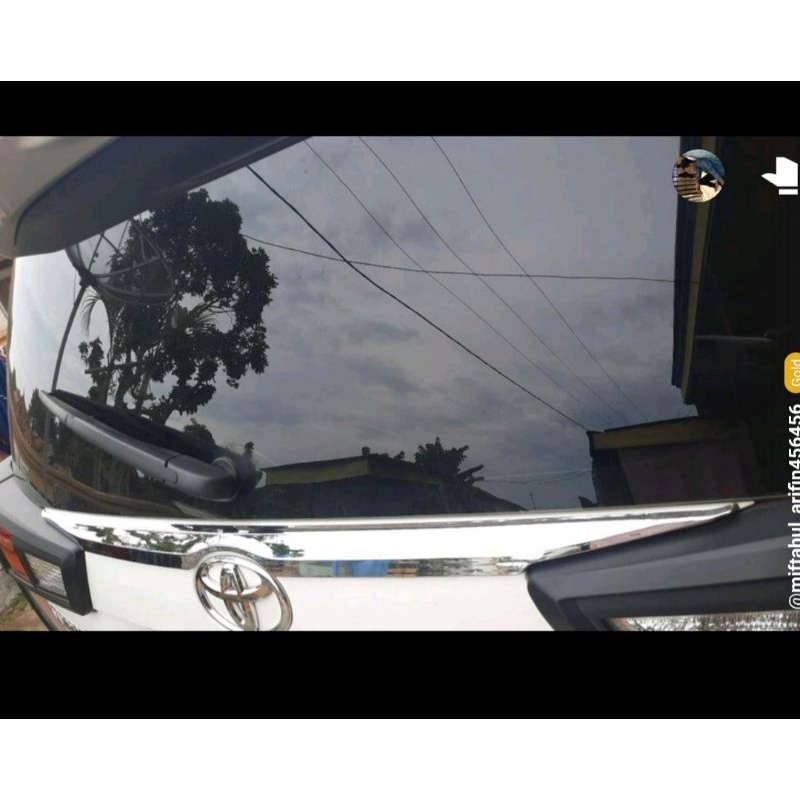 lis list kaca pintu bagasi belakang trundlite inova innova reborn ribon 2016 sampai 2025 tempel chrome 2017 2018 2019 2020 2021 2022 2023 2024 tipe E G Q V diesel venturer