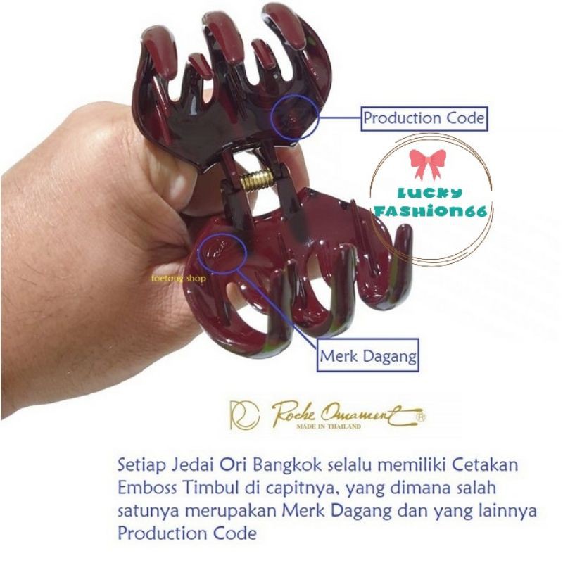 Jedai Ori Bangkok Jumbo 6cm cakar 5 Roche Ornament (tidak original uang kembali 100%)