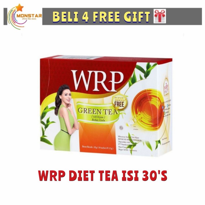 

DISKON - (BISA COD) WRP DIET TEA ISI 10 / 30 WRP TEA DETOX DIET - isi 30 SACHET